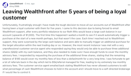 A negative Wealthfront Cash Account review from someone who had used the app for five years, but then made the difficult decision to leave. 