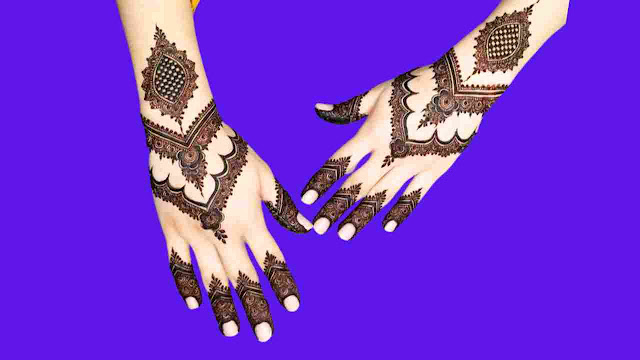 Arbi mehndi design for back hand side