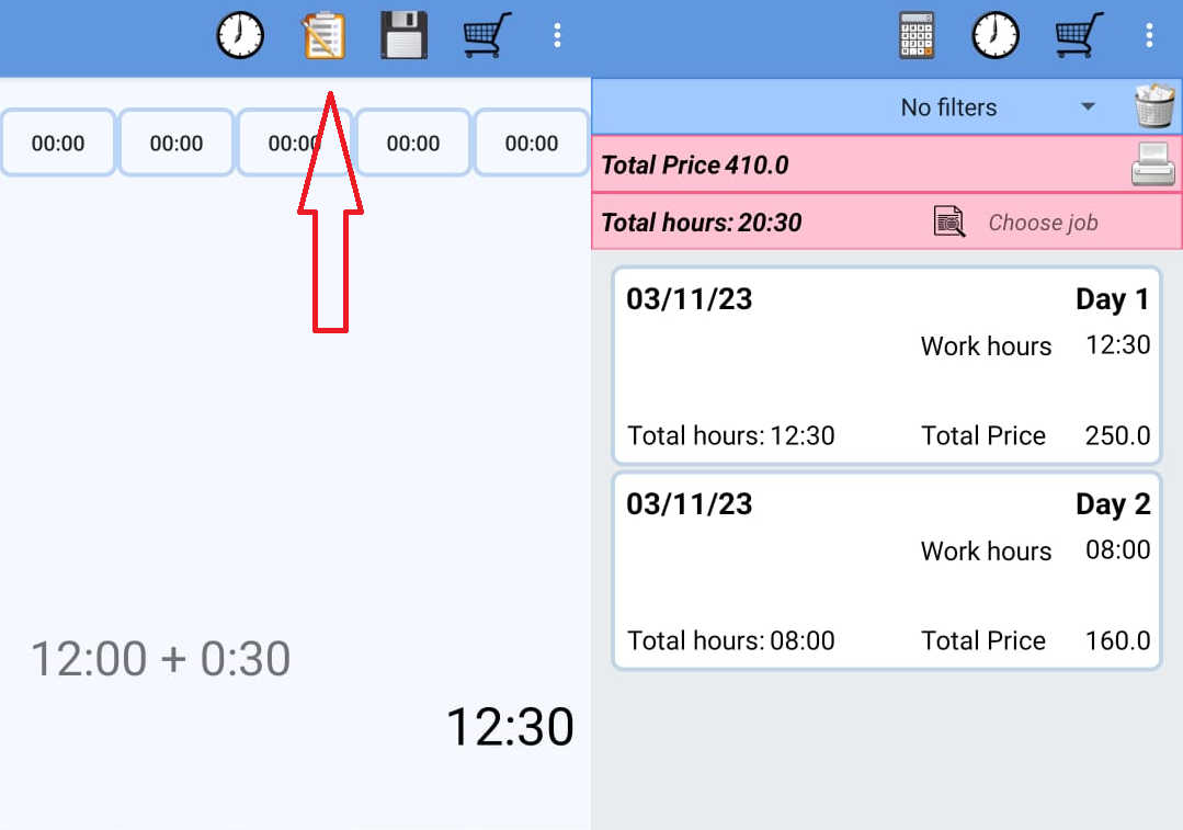 calculate working hours