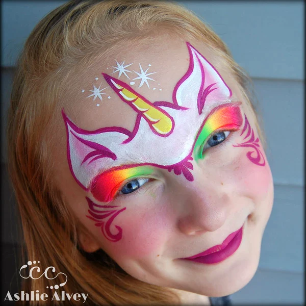 Picture of a young girl rocking the unicorn design