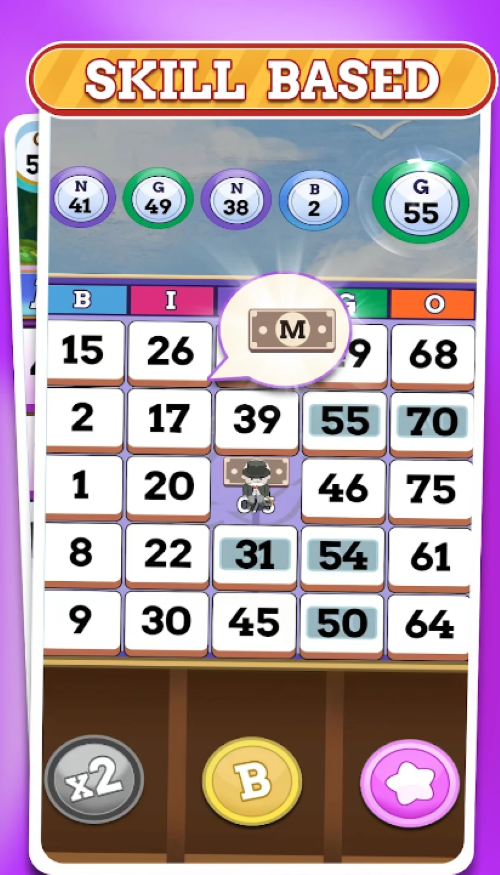A screenshot of a Bingo King game in progress. 