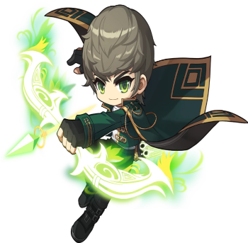 Promotional artwork of the Wind Archer from MapleStory.