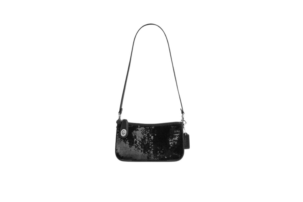 1.Coach Penn Shoulder Bag with Sequins 