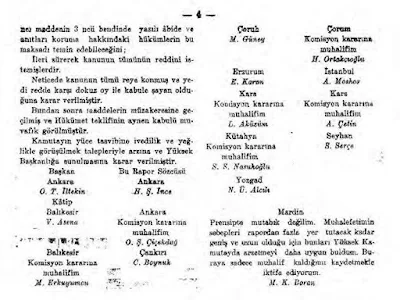 5816 Mustafa Kemal'i koruma kanunu 29.3.1951’de TBMM Adalet Komisyonu’nda görüşülür lakin bir çok isim muhalefet şerhi koyarlar...