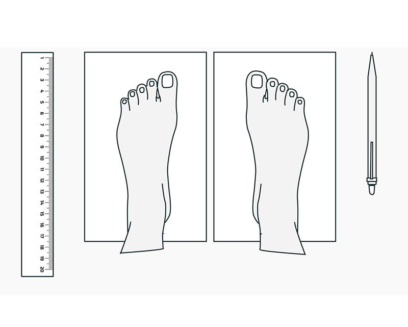 cara mengukur kaki