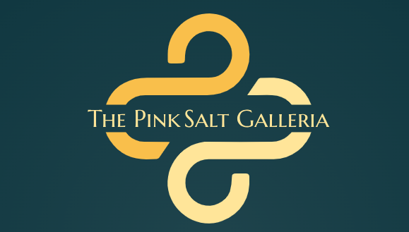 Pink logo design for galleries and museums