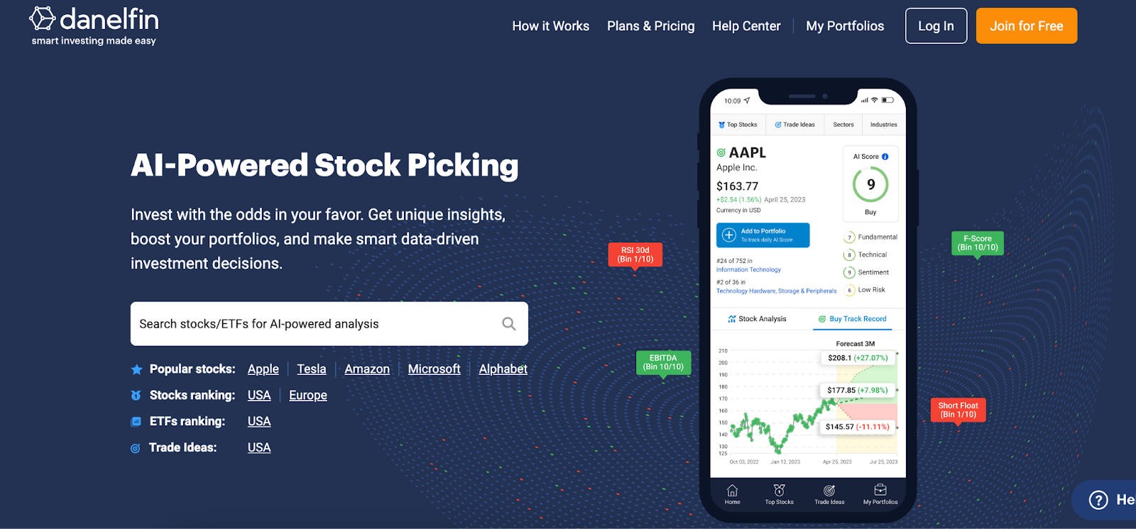 Danelfin AI stock picks