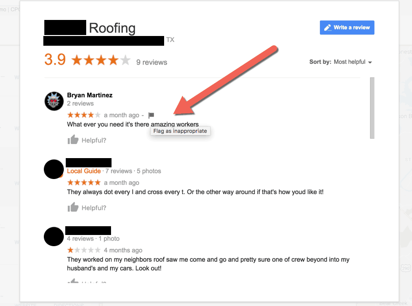removing fake google reviews