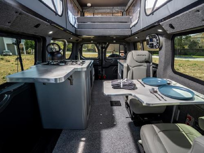 5 Best Class B RVs that Sleep 4 People ModVans CV1 interior