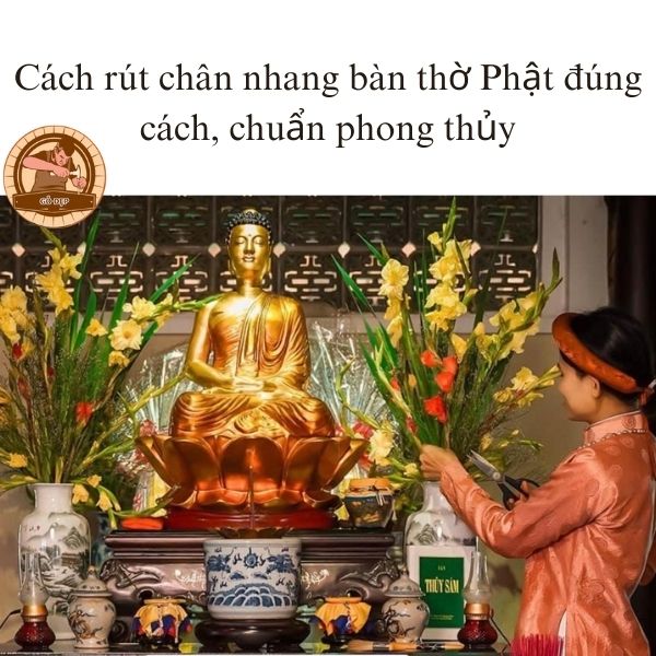 Rút chân hương bàn thờ Phật như thế nào?