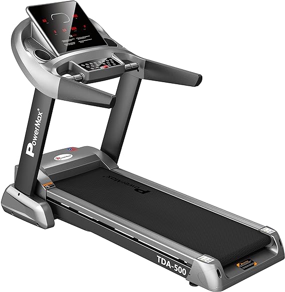 PowerMax TDA-500 6HP Peak Motorized Treadmill - Treadmill for Heavy Individuals