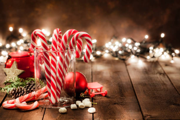 Centrepiece Inspired by Candy Canes