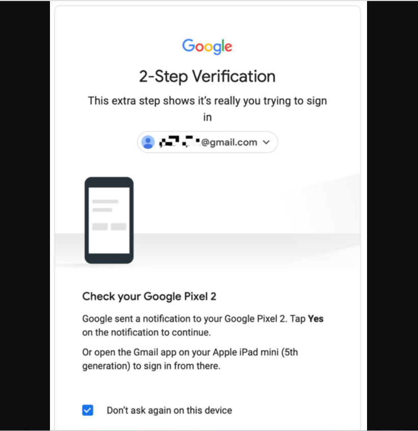 2 step verification process

