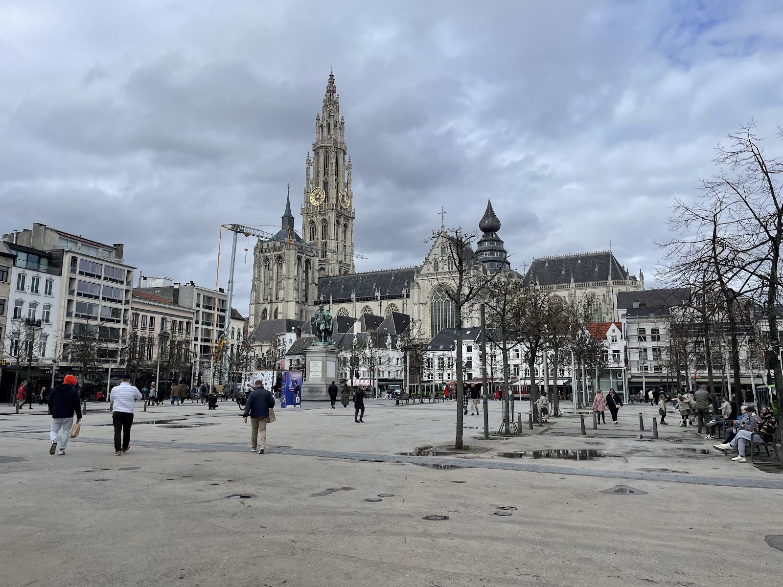 picture of Antwerp, Belgium outside during cloudy day during darklands fetish and kink festival for gay males