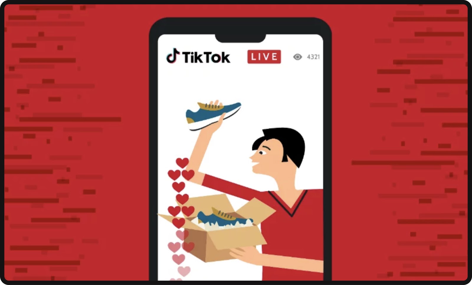TikTok live illustration