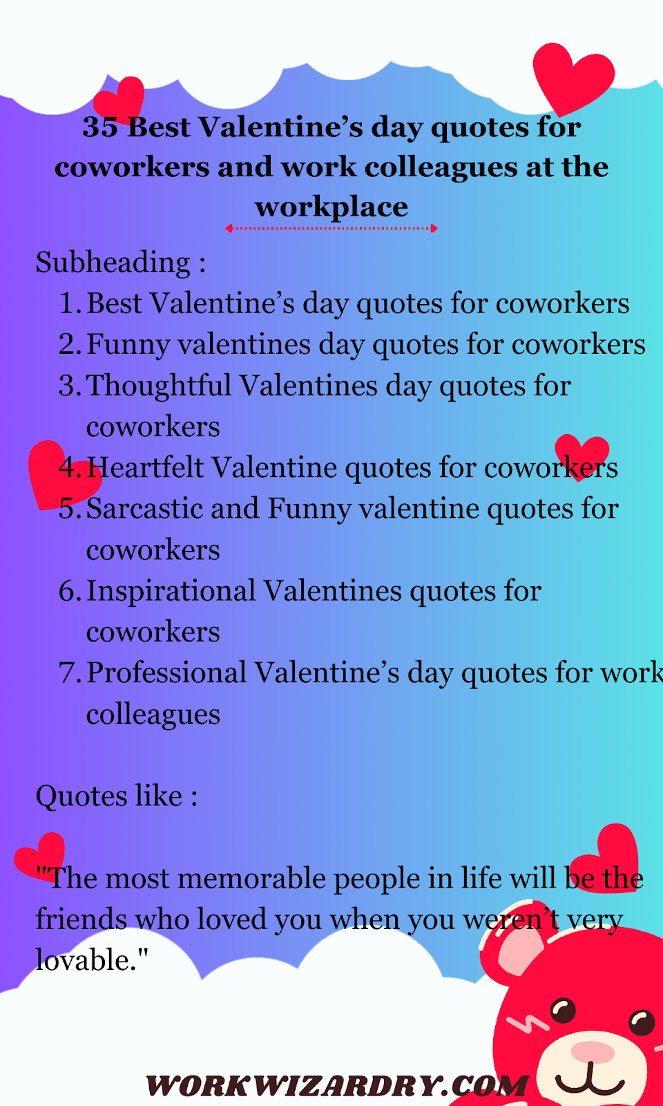 35 Best Valentine's Day Quotes For Coworkers And Work Colleagues At The ...