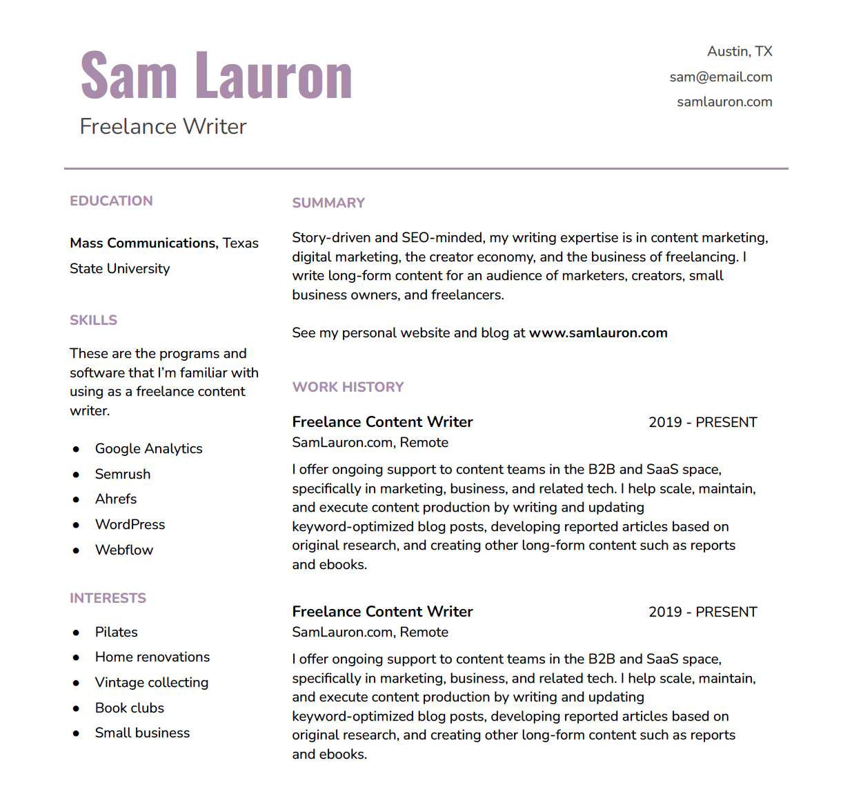 how to write hobbies in resume examples