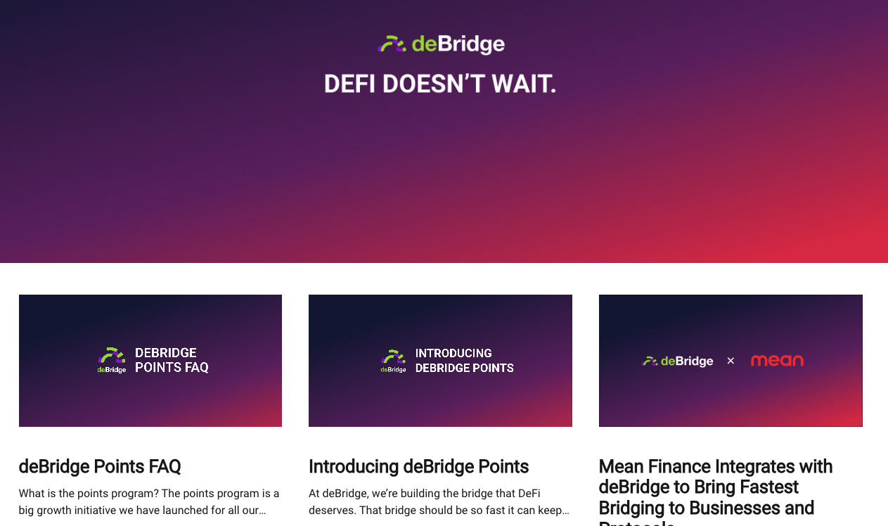 How to Bridge on deBridge