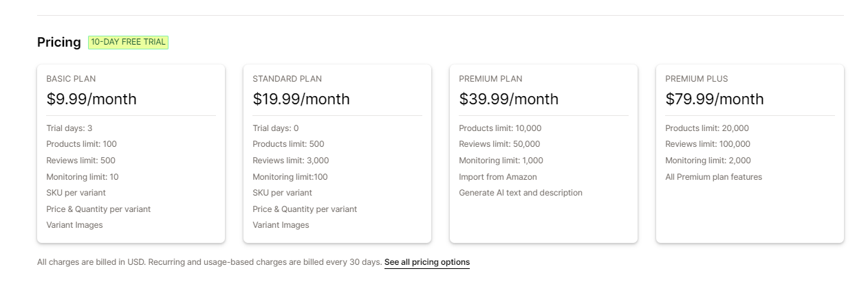 shopify app for shein pricing