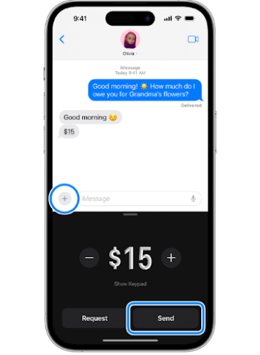 When learning how to send money on Apple Pay, using the send feature in Messages keeps things simple. 
