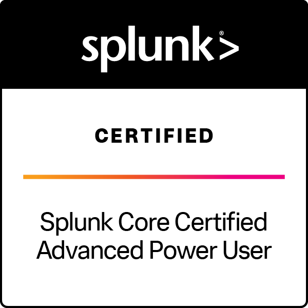 Splunk Core Certified Advanced Power User