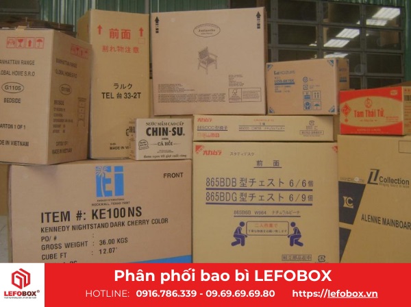 Thùng carton cũ lớn LEFOBOX giá rẻ, chất lượng