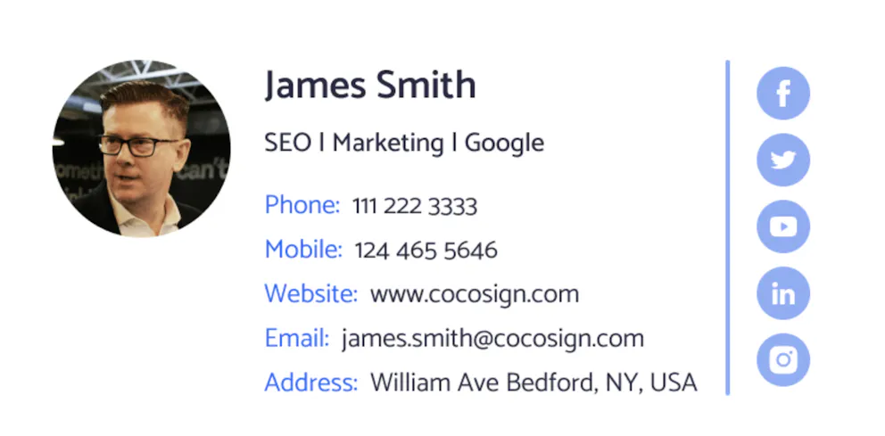 Business Professional Email Signature Example