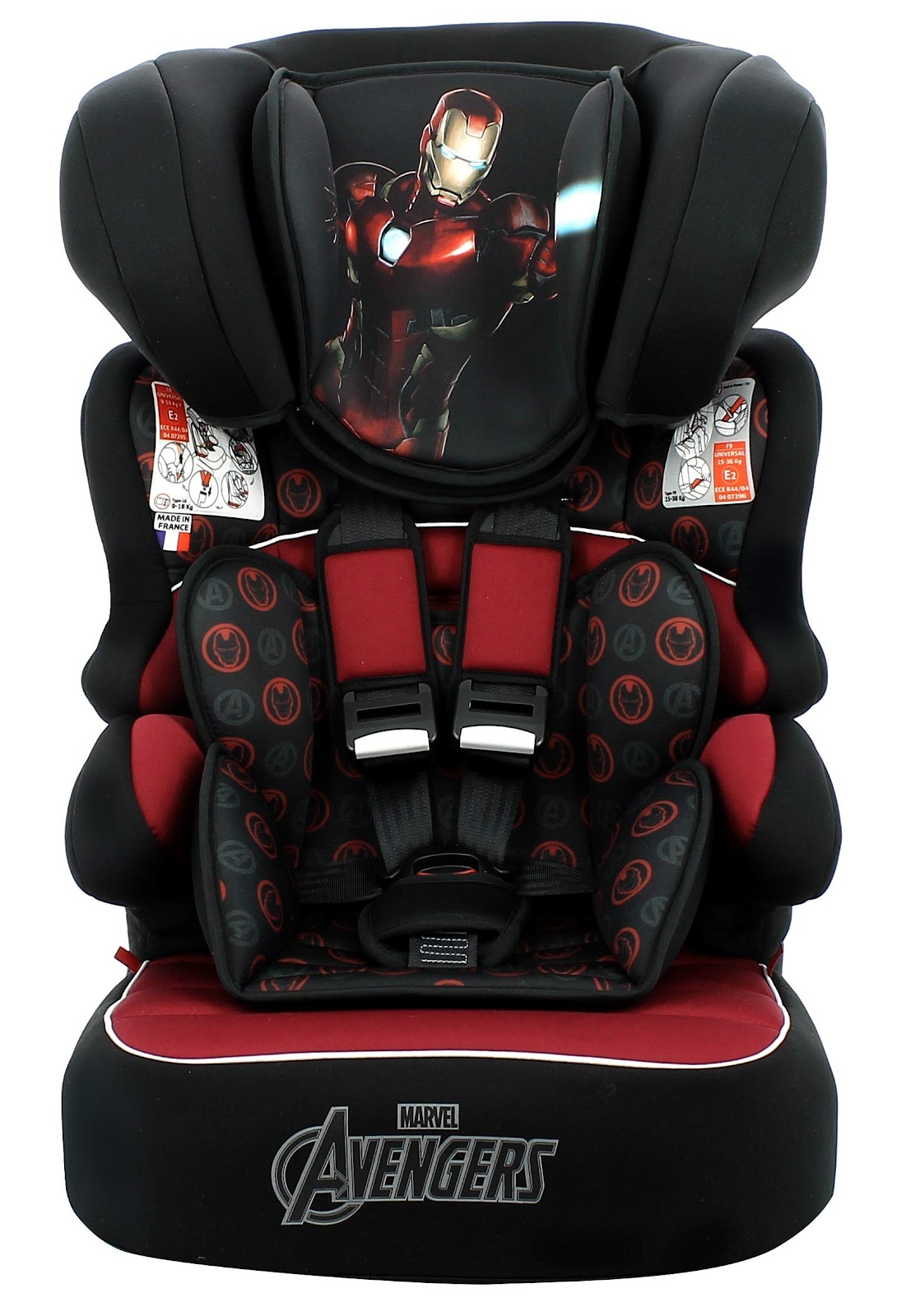 Cadeira para auto Beline Luxe Homem de Ferro, Marvel, Vermelha