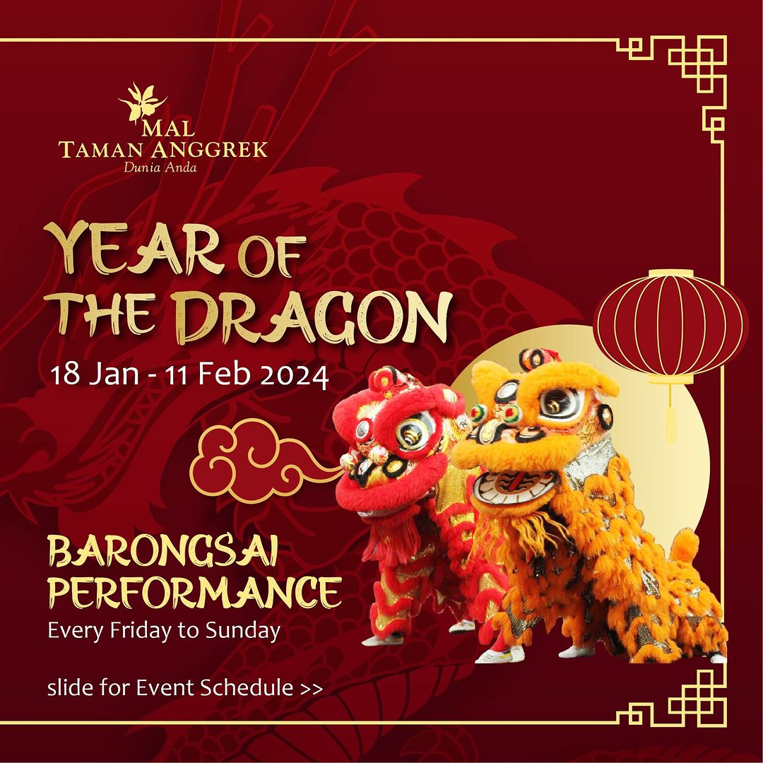 festival Barongsai 2024 Mall Taman Anggrek