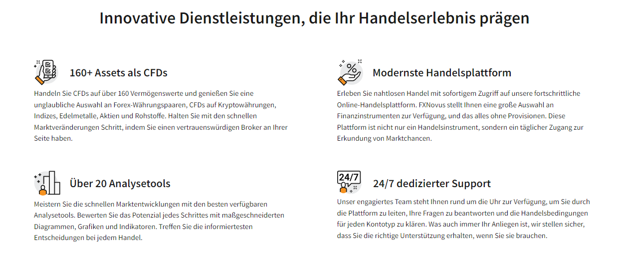 Erfahren Sie mehr über den regulierten Broker FXNovus auf ihrer Website