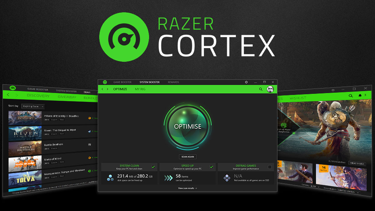 Ứng dụng Razer Cortex Game Booster.