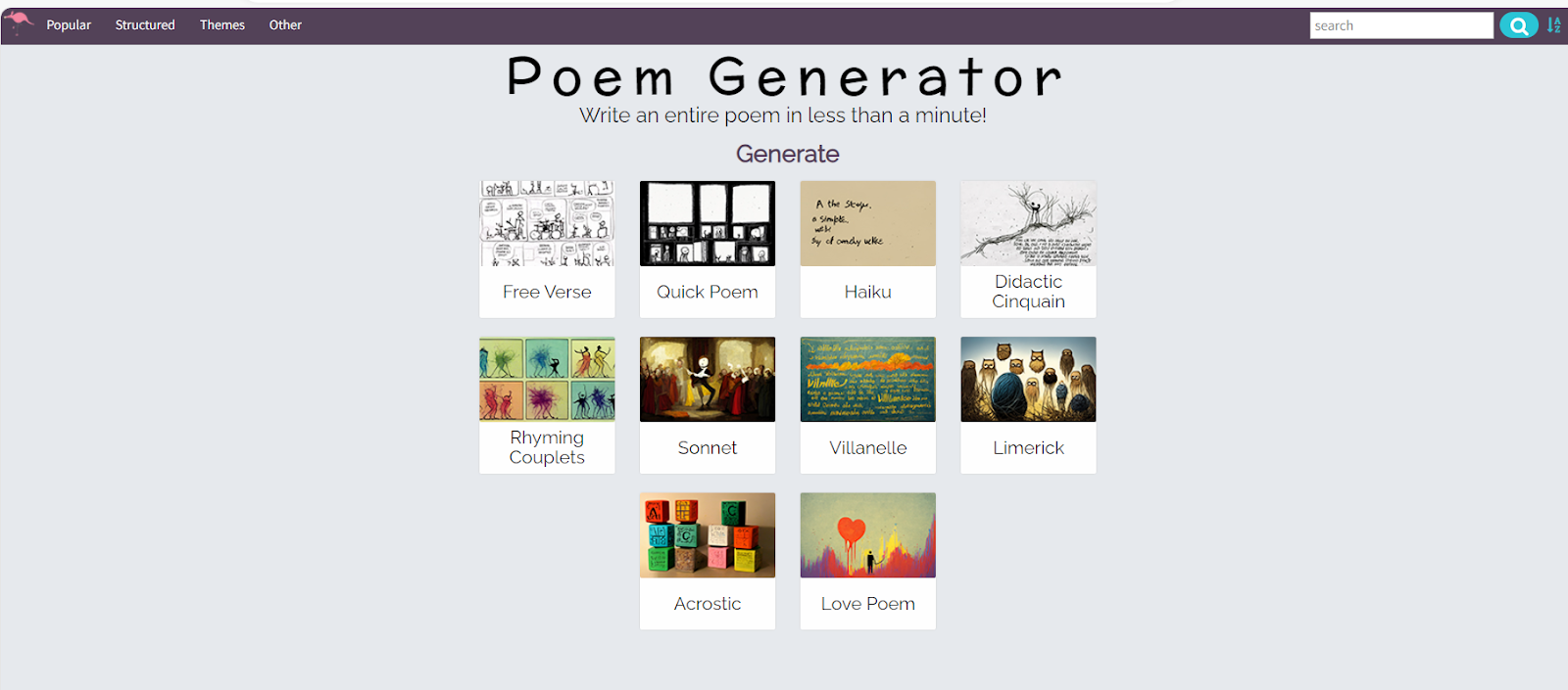 Poem Generator UK