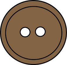 Brown Button Clip Art - Brown Button Image