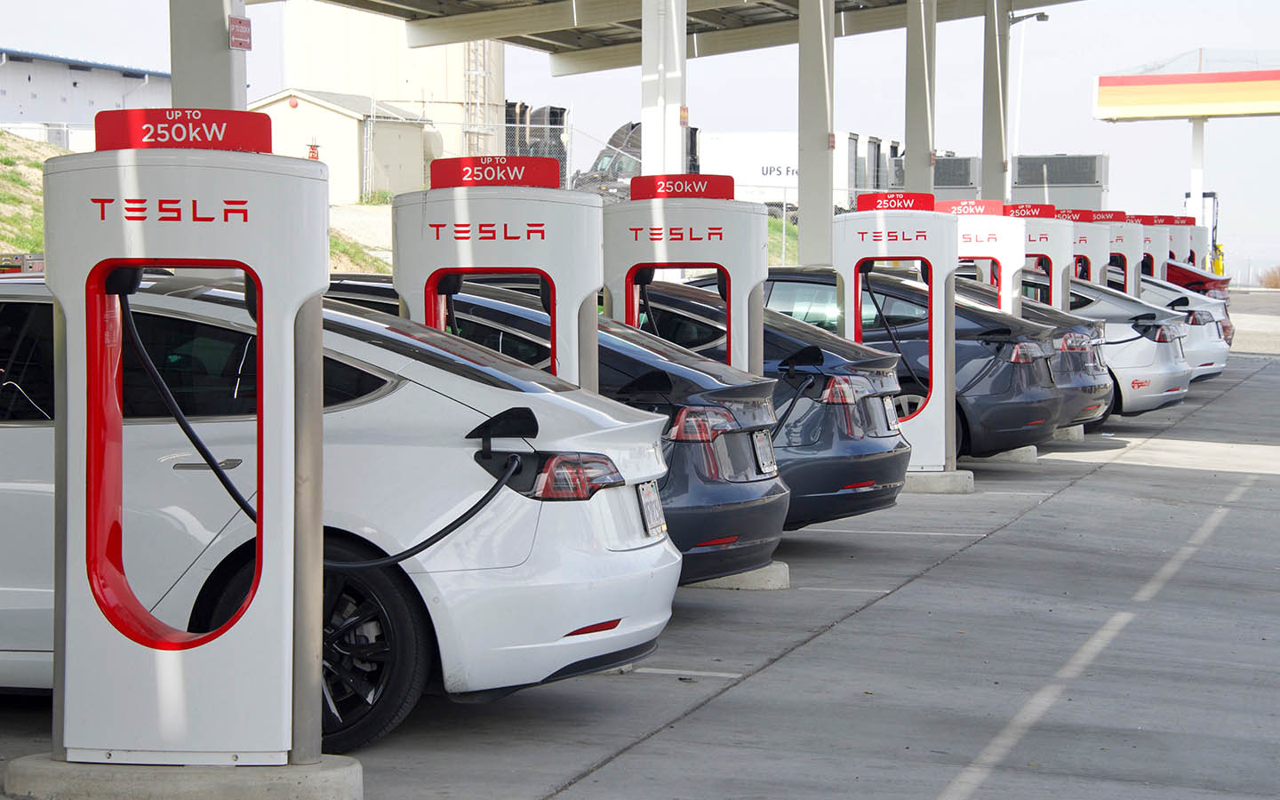 introduction of charging stations was a major landmark in Tesla Car History