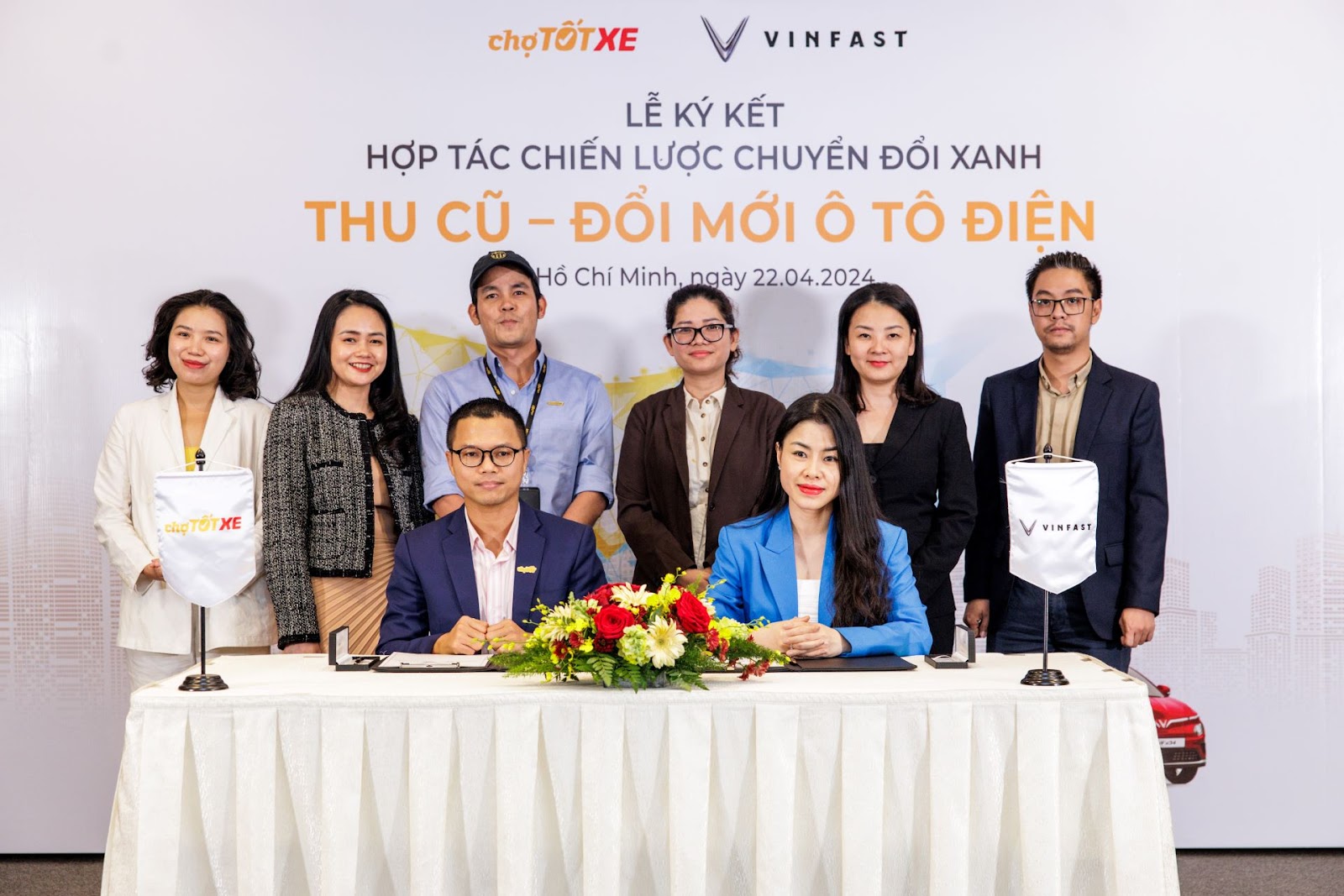 VINFAST HỢP TÁC CHỢ TỐT TRIỂN KHAI CHƯƠNG TRÌNH THU CŨ - ĐỔI MỚI Ô TÔ ĐIỆN