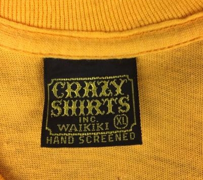 First generation Crazy Shirts Tag Waikiki hand screened
