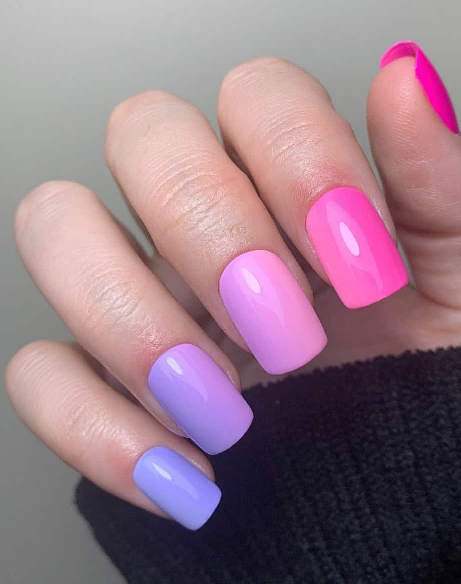 Purple Ombre Nail Designs