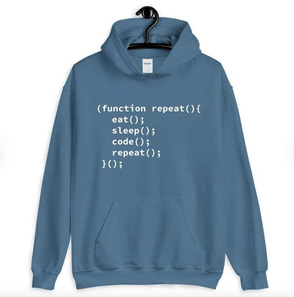 sudadera con capucha del programador