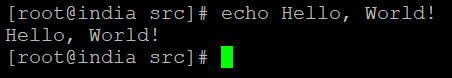 Echo Command Options