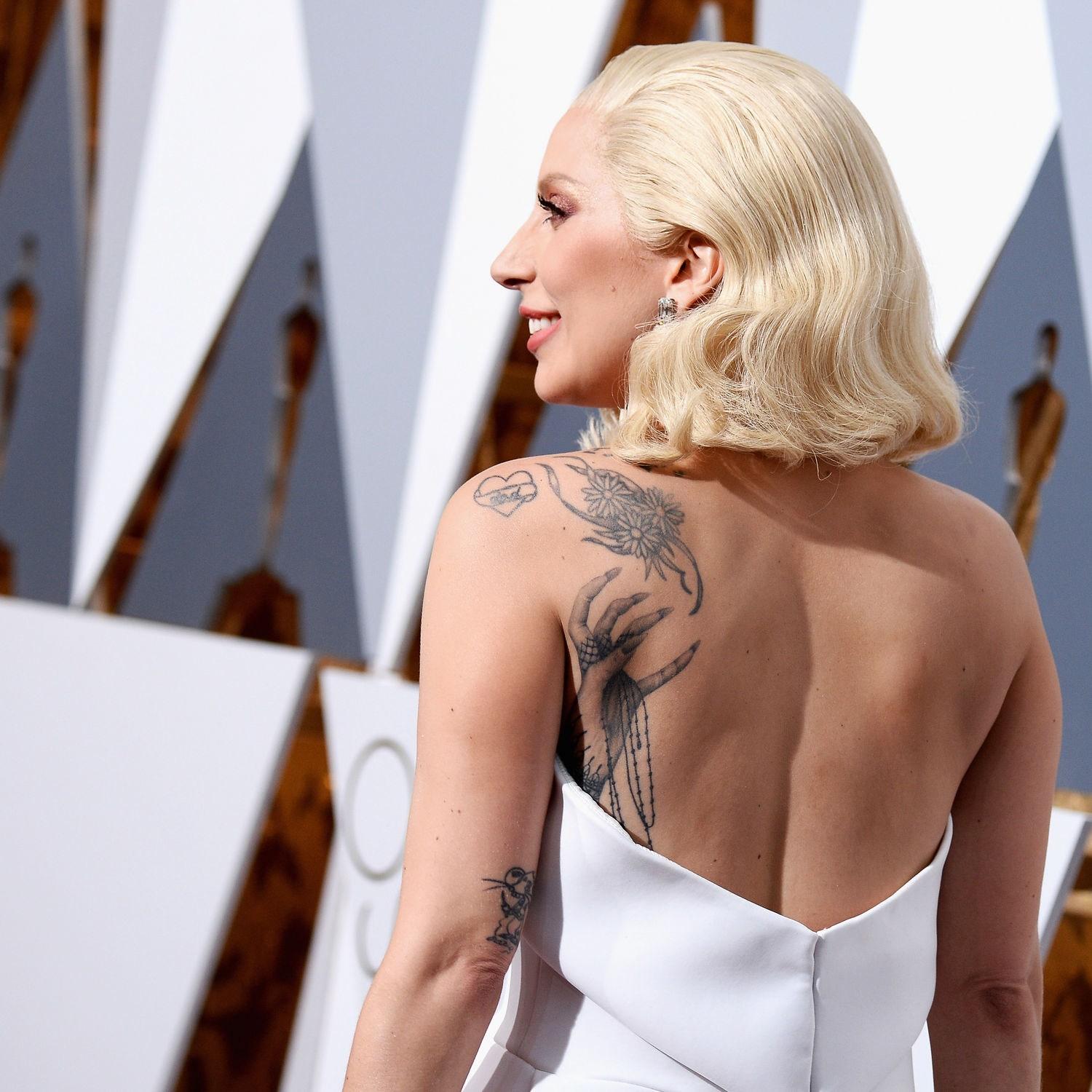 Lady Gaga Got a Matching Tattoo With the Rape Survivors From Her Oscars  Performance | Glamour