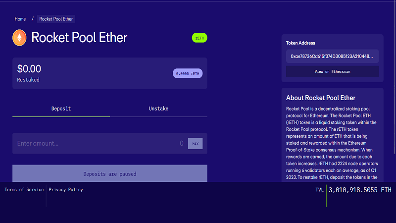 restaking sur Eigen Layer