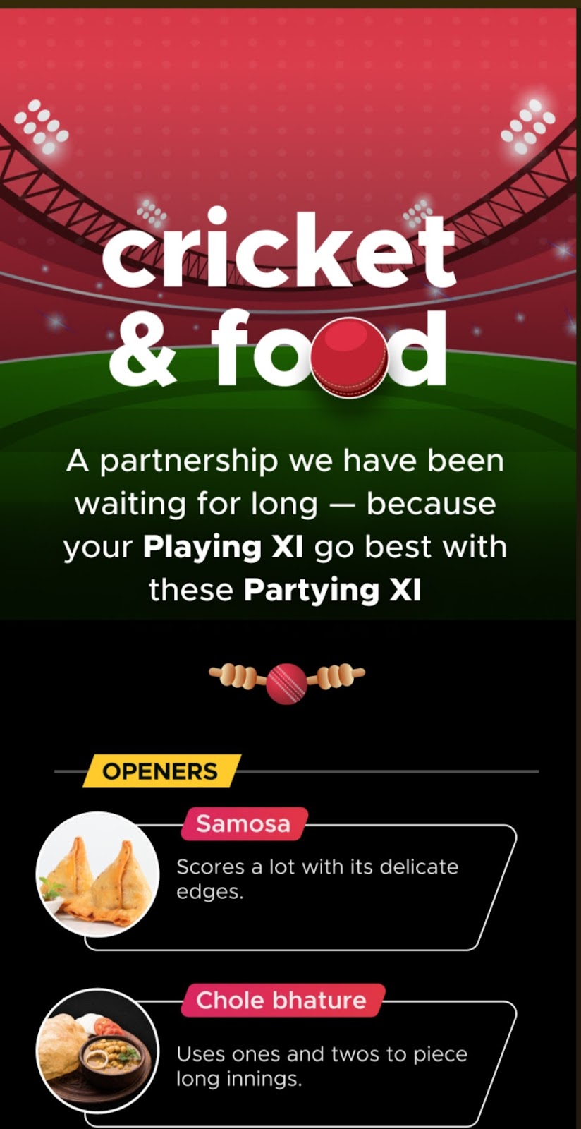 zomato cricket collaboration