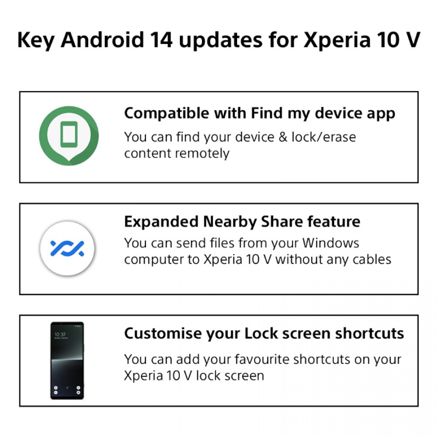 Sony Xperia 10 V - Android 14