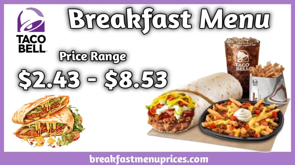 Taco Bell Breakfast Menu With Prices