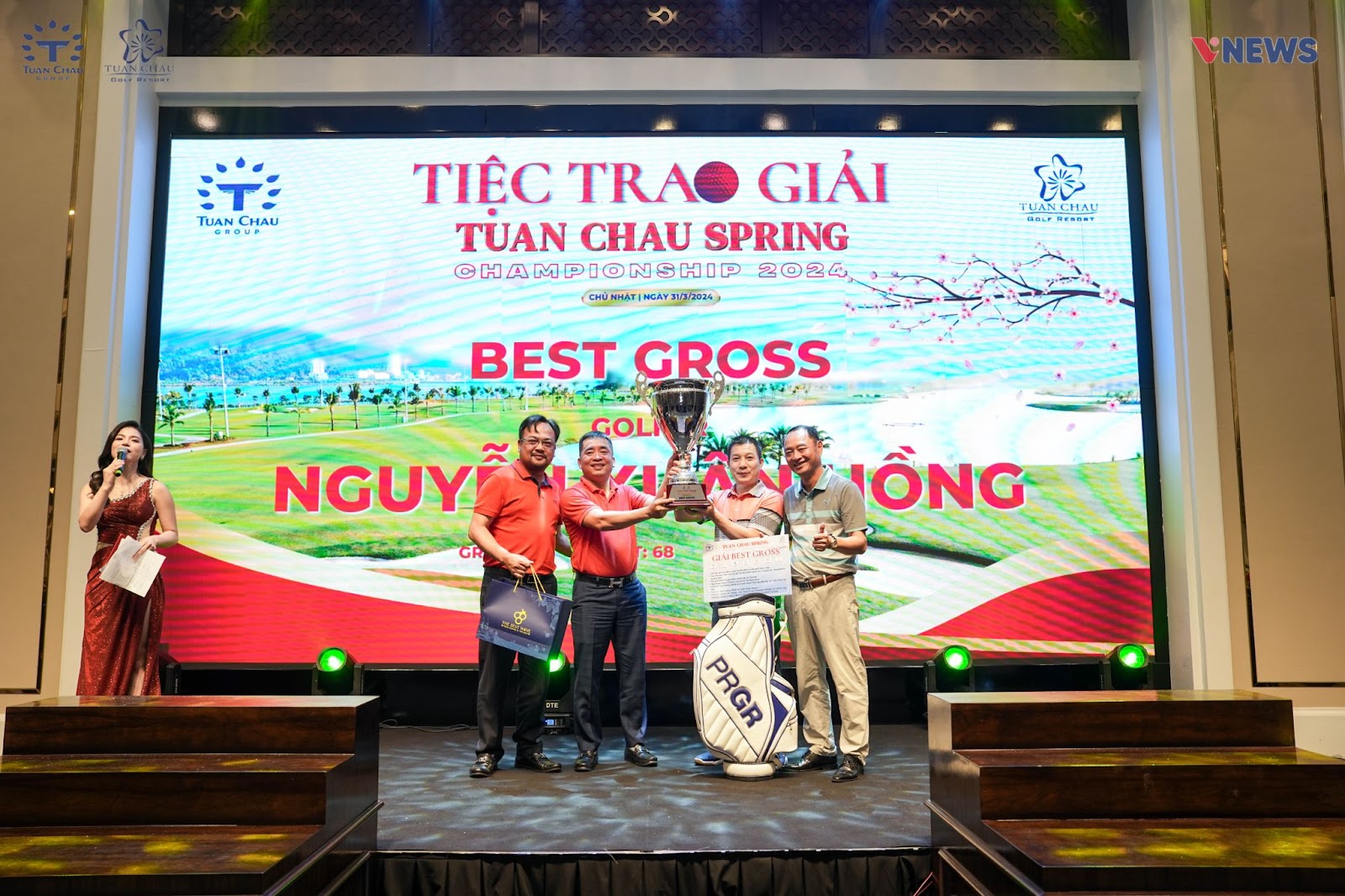 Golfer Nguyễn Xuân Hồng xuất sắc dành giải Best Gross
