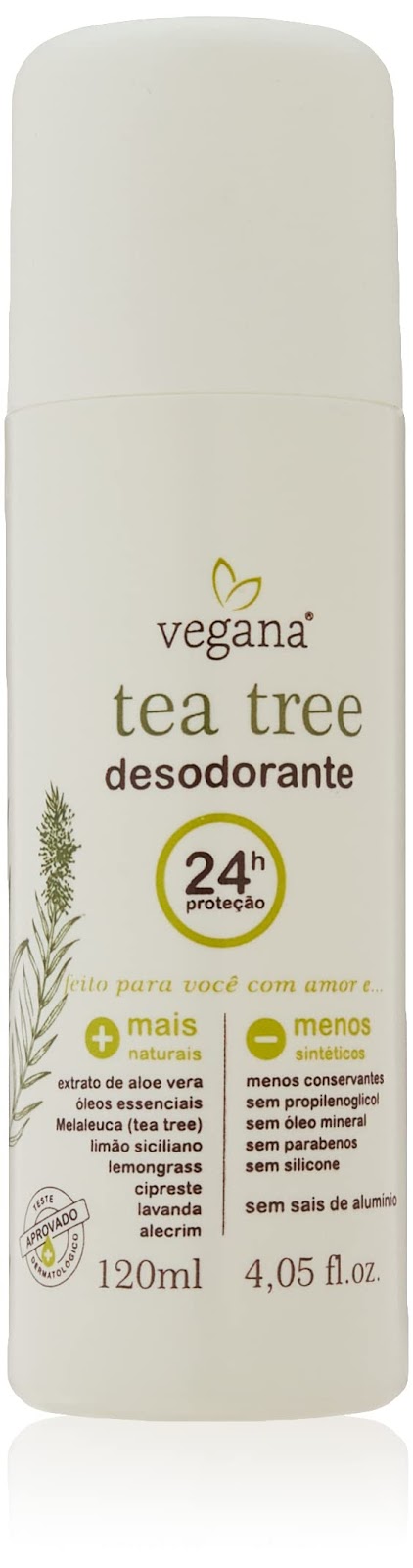 Vegana Desodorante Corporal Tea Tree 120ml, VEGANA
