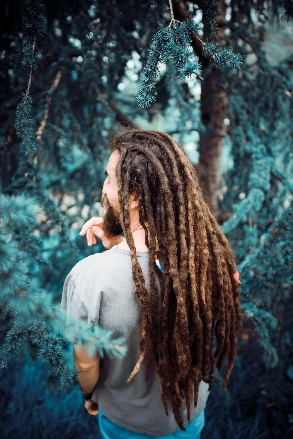 A  Man With Long Dreadlocks