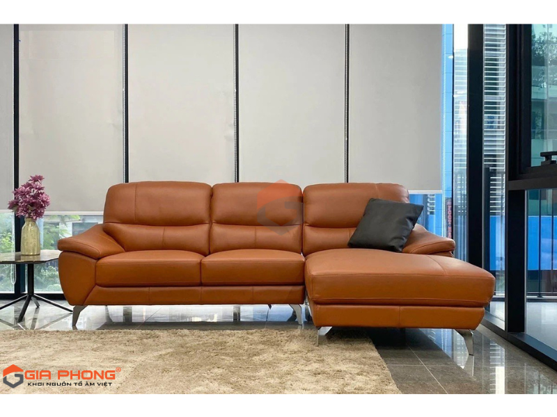 Ghế sofa da phòng khách đẹp với chất liệu da cao cấp - Nội thất Gia Phong