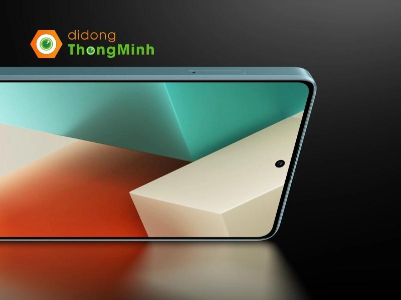 Xiaomi Redmi Note 13 6GB/128GB sử dụng màn hình AMOLED kích thước 6.67 inches hỗ trợ hiển thị 1 tỷ màu và độ phân giải Full HD+