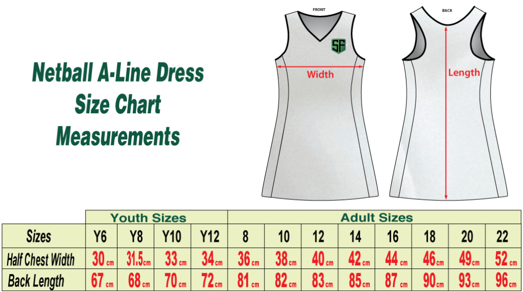 Sports Wear Sizing Charts